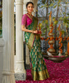 Green Banarasi Silk Saree | Bridal & Festive Wear