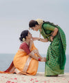 Green Banarasi Silk Saree | Bridal & Festive Wear