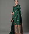 Green Banarasi Silk Saree | Bridal & Festive Wear