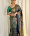 Green Banarasi Silk Saree | Bridal & Festive Wear