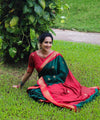 Green Banarasi Silk Saree | Bridal & Festive Wear