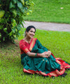 Green Banarasi Silk Saree | Bridal & Festive Wear