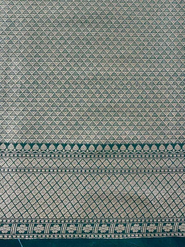 Green Banarasi Silk Saree | Ethnic Wear for Women