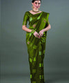 Green Banarasi Silk Saree | Festival & Ceremony Wear