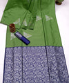 Green Banarasi Silk Saree | Festival & Ceremony Wear