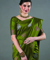 Green Banarasi Silk Saree | Festival & Ceremony Wear