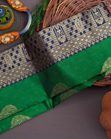 Green Banarasi Silk Saree | Festive & Party Wear