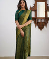 Green Banarasi Silk Saree | Festive & Party Wear
