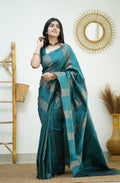Green Banarasi Silk Saree | Festive & Party Wear