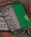 Green Banarasi Silk Saree | Festive & Party Wear