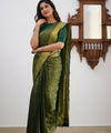 Green Banarasi Silk Saree | Festive & Party Wear