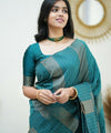 Green Banarasi Silk Saree | Festive & Party Wear