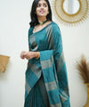 Green Banarasi Silk Saree | Festive & Party Wear
