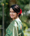 Green Banarasi Silk Saree | Traditional Wedding Wear