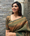 Green Banarasi Silk Saree | Traditional Wedding Wear