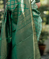 Green Banarasi Silk Saree | Traditional Wedding Wear