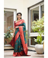 Green Banarasi Silk Saree | Traditional Wedding Wear