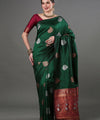 Green Banarasi Silk Saree | Traditional Wedding Wear