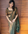 Green Banarasi Silk Saree | Traditional Wedding Wear