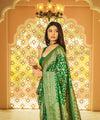 Green Banarasi Silk Saree | Traditional Zari Weave