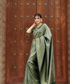 Green Banarasi Silk Saree | Traditional Zari Weave