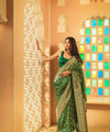 Green Banarasi Silk Saree | Traditional Zari Weave