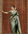 Green Banarasi Silk Saree | Traditional Zari Weave