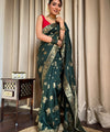 Green Banarasi Silk Saree | Wedding & Festive Wear