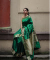 Green Banarasi Silk Saree | Wedding & Festive Wear