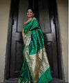 Green Banarasi Silk Saree | Wedding & Festive Wear