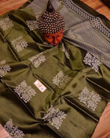 Green Banarasi Silk Saree | Wedding & Festive Wear