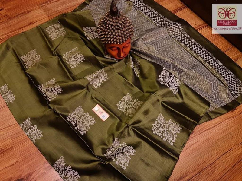 Green Banarasi Silk Saree | Wedding & Festive Wear