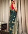 Green Banarasi Silk Saree | Wedding & Festive Wear