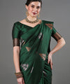 Green Banarasi Silk Saree | Wedding & Festive Wear