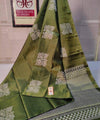 Green Banarasi Silk Saree | Wedding & Festive Wear
