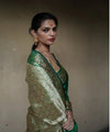 Green Banarasi Silk Saree | Wedding & Festive Wear