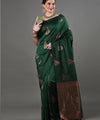 Green Banarasi Silk Saree | Wedding & Festive Wear