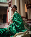 Green Banarasi Silk Saree | Wedding & Festive Wear