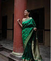 Green Banarasi Silk Saree | Wedding & Festive Wear