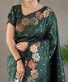 Green Banarasi Silk Saree | Wedding & Festive Wear