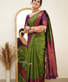 Green Banarasi Silk Saree | Wedding & Reception Wear