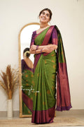 Green Banarasi Silk Saree | Wedding & Reception Wear