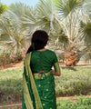 Green Banarasi Silk Saree | Wedding & Reception Wear