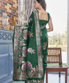Green Banarasi Silk Saree | Wedding & Reception Wear
