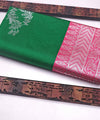 Green Banarasi Silk Saree | Wedding & Reception Wear