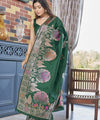 Green Banarasi Silk Saree | Wedding & Reception Wear