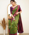 Green Banarasi Silk Saree | Wedding & Reception Wear
