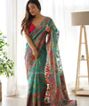 Green Cotton Saree | Daily & Festive Wear