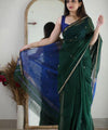 Green Cotton Saree | Festive & Party Wear