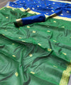 Green Cotton Saree | Festive & Party Wear